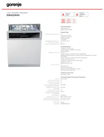 GORENJE GI64224AX  - BROCHURE - Plaque de cuisson