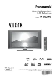 PANASONIC Viera TX-37LZD70 - Television