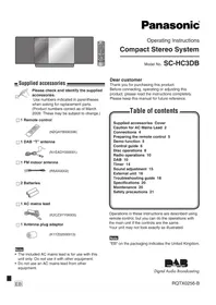 PANASONIC SC-HC3DB - Hi-Fi System