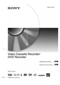 SONY RDR-VX535 - Reproductor de DVD