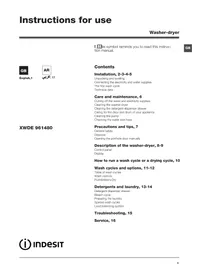 INDESIT XWDE 961480X S GCC - غسالة
