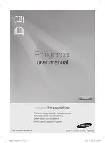 دليل SAMSUNG RT561EBSM ثلاجة