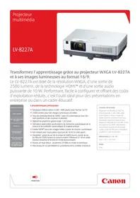 CANON LV-8227A - Projecteur professionnel