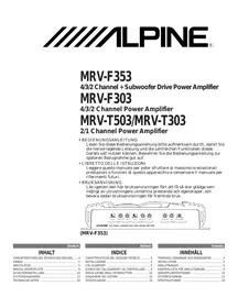 ALPINE MRV-F303 - Amplificateur de voiture