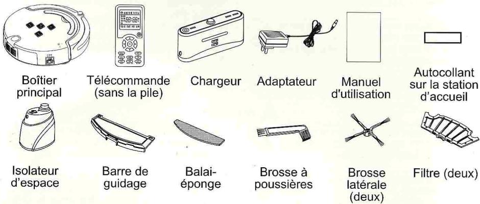 HOMDAY ASPIRATEUR ROBOT TELECOM 287487 - Composants de l'aspirateur. - 1