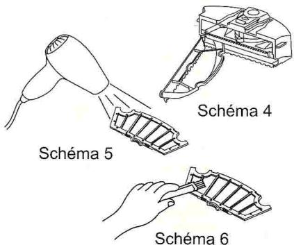 HOMDAY ASPIRATEUR ROBOT TELECOM 287487 - Nettoyage du compartment a poussières et du souffleur : - 3