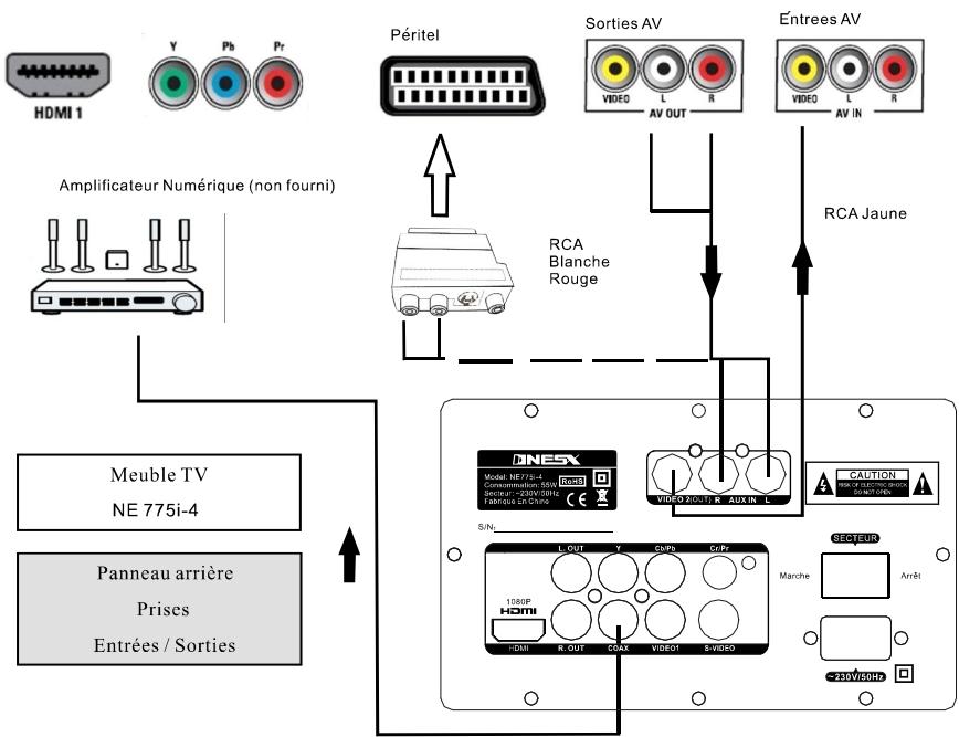 NESX NE-775I - PRISES ENTREES SORTIES - 39