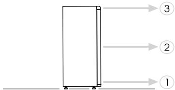 CANDY CCODS 5142WH - INVERSIONE DEL SENSEO DI APERTURA DELLE PORTE - 10