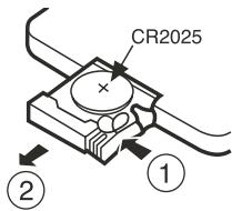 THOMSON DTH725 - Remplacement de la pile dans la télécommande - 1