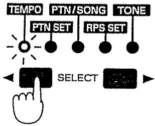 ROLAND MC-303 - Emploi de la molette VALUE pour changer le tempo - 1