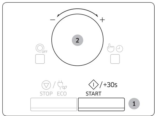 SAMSUNG MS28J5215AW - Réglage de la durée de cuisson - 1