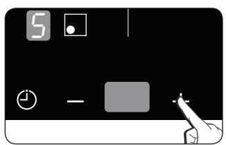 SAMSUNG NZ63F3NM1BB/UR - SELECT COOKING ZONE AND HEAT SETTING - 2