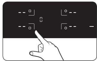 SAMSUNG NZ64H57479K/EF - AUSWÄHLEN EINER KOCHZONE UND EINSTELLEN DER LEISTUNG - 1