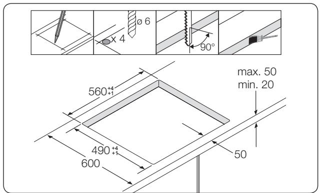 SAMSUNG NZ64K7757BK - Einbau in eine Arbeitsplatte - 3