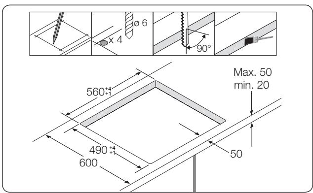 SAMSUNG NZ64N7777GK - Installatie in het werkblad - 3