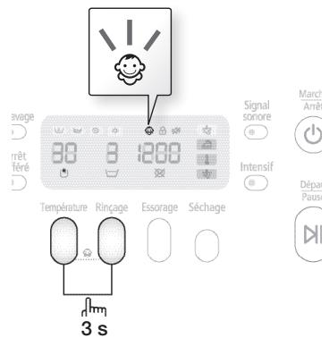 SAMSUNG ECO BUBBLE WD1704RJC1 - Sécurité infant - 2