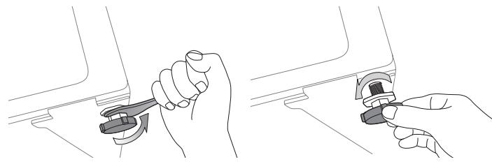 SAMSUNG ECO BUBBLE WD1704RJC1 - ÉTAPE 3 Ajuster les pieds réglables - 2