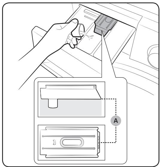 SAMSUNG ECO BUBBLE WD80J6410AW - Pourmettre desagents de lavage dansle tiroir à lessive - 2