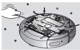 SAMSUNG NAVIBOT SR 8857 - NETTOYAGE DU ROBOT ASPIRATEUR - 3