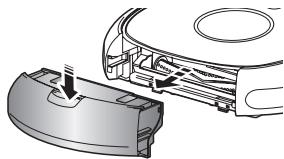 SAMSUNG SR8841 NAVIBOT - Videz le réservoir de poussière avant de le nettoyer. - 3