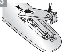 SAMSUNG SR8841 NAVIBOT - ■ Instalación de las pilas del mando a distancia - 3