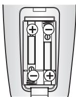 SAMSUNG SR8841 NAVIBOT - ■ De batterijen in de afstandsbediening plaatsen - 2