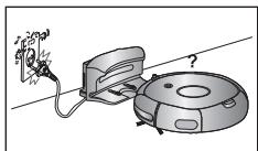 SAMSUNG SR8841 NAVIBOT - Ao instalar o carregador, não deixe o cabo eléctrico esticado no chão. - 2