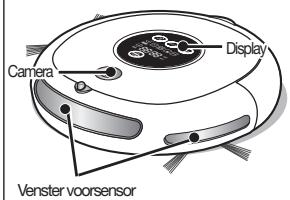 SAMSUNG SR8841 NAVIBOT - U moet de aan-uitschakelaar aan de onderkant van het apparaat in de uitstand zetten voordat u de robotstofzuiger gaat reinigen. - 2