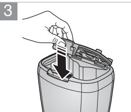 SAMSUNG SR8849 NAVIBOT - Instalación de las pilas - 3