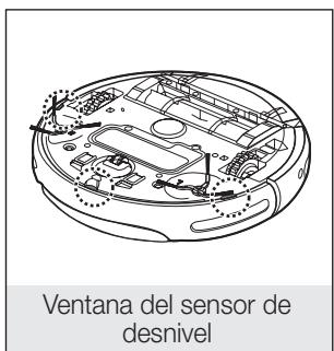 SAMSUNG SR8849 NAVIBOT - Desactive el conmutador de encendido de la parte inferior de la unidad principal antes de limpiar la aspiradora robot. - 4