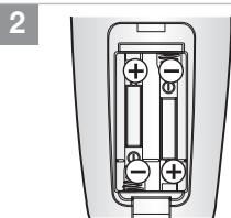 SAMSUNG SR8849 NAVIBOT - Instalación de las pilas del mando a distancia - 2