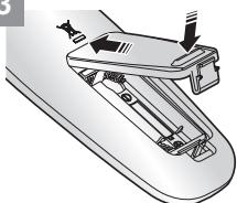 SAMSUNG SR8849 NAVIBOT - ■ Mise en place des piles de la télécommande - 3
