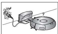 SAMSUNG SR8849 NAVIBOT - Mantenga el cable de alimentacion del cargador constantly enchufado en la toma de corriente. - 1
