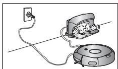 SAMSUNG SR8857 NAVIBOT CLASSIC - Cuando instale la estación de energia, no dejo el cable de alimentación expuesto en el sueño. - 1