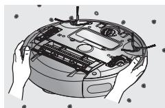 SAMSUNG NAVIBOT SR8895 - LIMPAR A RODA MOTORA - 2