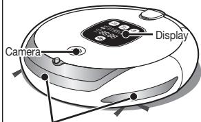 SAMSUNG NAVIBOT SR8895 - HET SENSORVENSTER EN DE CAMERA REINIGEN - 3