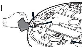 SAMSUNG SR8895 NAVIBOT SILENCIO - DE DRAIENDE ZIJBORSTEL VOOR REINIGING VAN RANDEN REINIGEN - 3