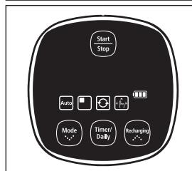 SAMSUNG SR8895 NAVIBOT SILENCIO - Draai de stofzuiger om en zet de aan-uitschakelaar in de aanstand. - 1