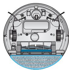 SAMSUNG SR8895 NAVIBOT SILENCIO - Ponga sobre el suelo la placà con la mopa instalada y presione. - 2