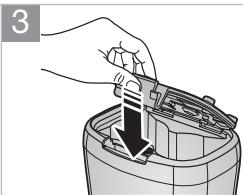 SAMSUNG SR8895 NAVIBOT SILENCIO - De batterijnenplaatsen - 3