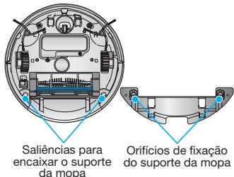 SAMSUNG SR8895 NAVIBOT SILENCIO - Se o suporte da mopa não ficar totalmente encaixado, este pode soltar-se durante a limpeza. - 3