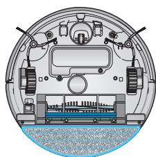 SAMSUNG SR8895 NAVIBOT SILENCIO - Se o suporte da mopa não ficar totalmente encaixado, este pode soltar-se durante a limpeza. - 4