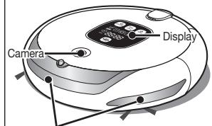 SAMSUNG SR8895 NAVIBOT SILENCIO - HET SENSORVENSTER EN DE CAMERA REINIGEN - 3