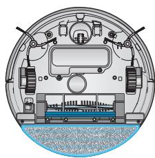 SAMSUNG SR8895 NAVIBOT SILENCIO - Procedures voor het aanbrengen van de dweil - 4