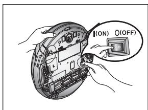 SAMSUNG SR8950 NAVIBOT - Ligar ou desligar o interruptor de corrente - 1