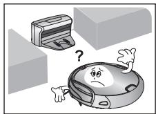 SAMSUNG SR8950 NAVIBOT - Plaats het oplaadstation op een locatie die voor de robotstofzuiger goed bereikbaar is. - 1