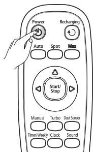 SAMSUNG SR8950 NAVIBOT - Mise hors tension - 1