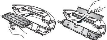 SAMSUNG SR8950 NAVIBOT - Nadat u met water hebt gereinigd: - 2