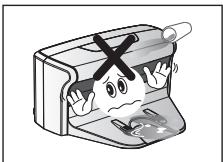 SAMSUNG VCR8950L3B - Certifique-se de que não há vestígios de liquidos na estação do carregarador. - 1