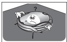 SAMSUNG VCR8950L3B - No utilise la aspiradora sobre un suelo negro. - 1